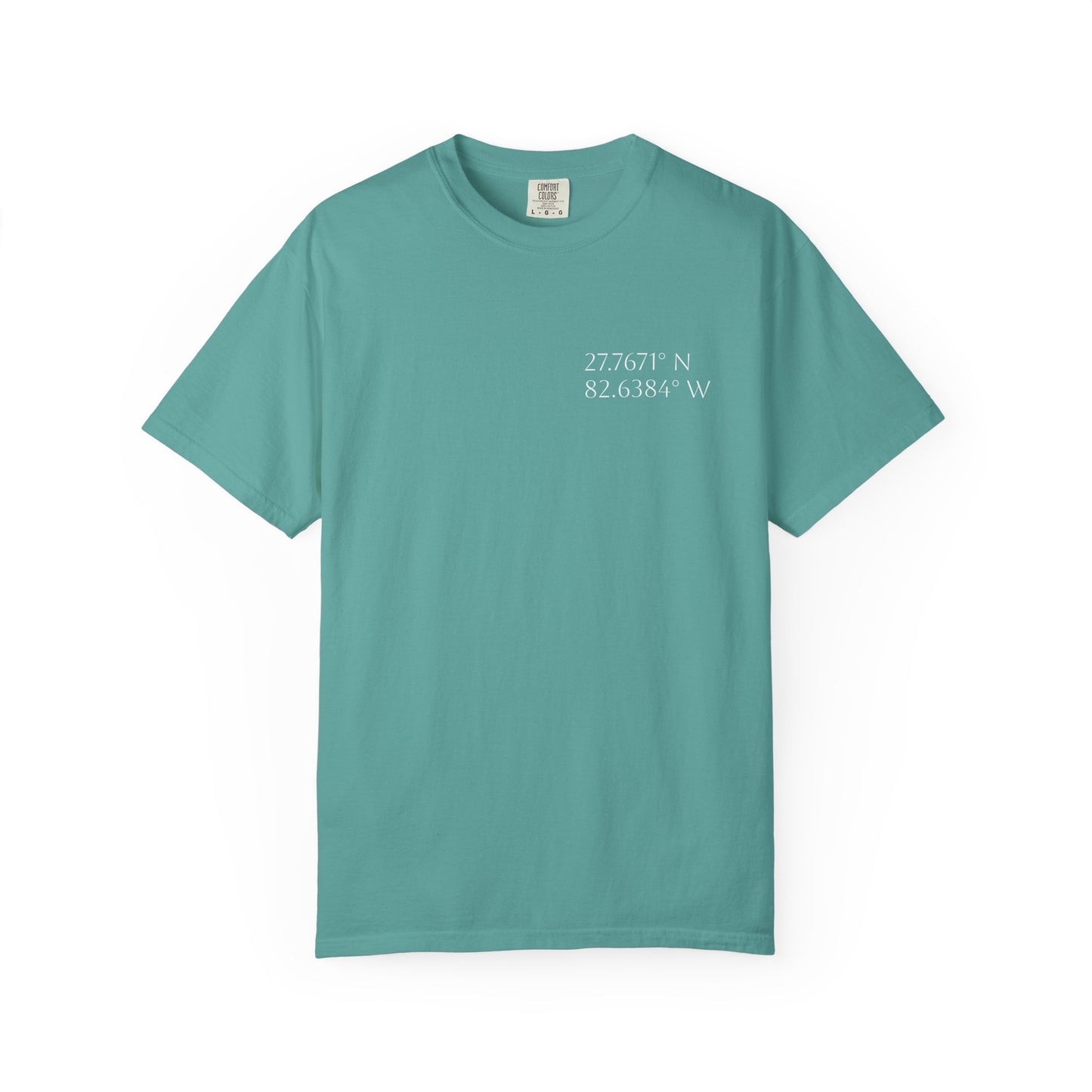Pelican Tee w/ St. Petersburg, FL Coordinates