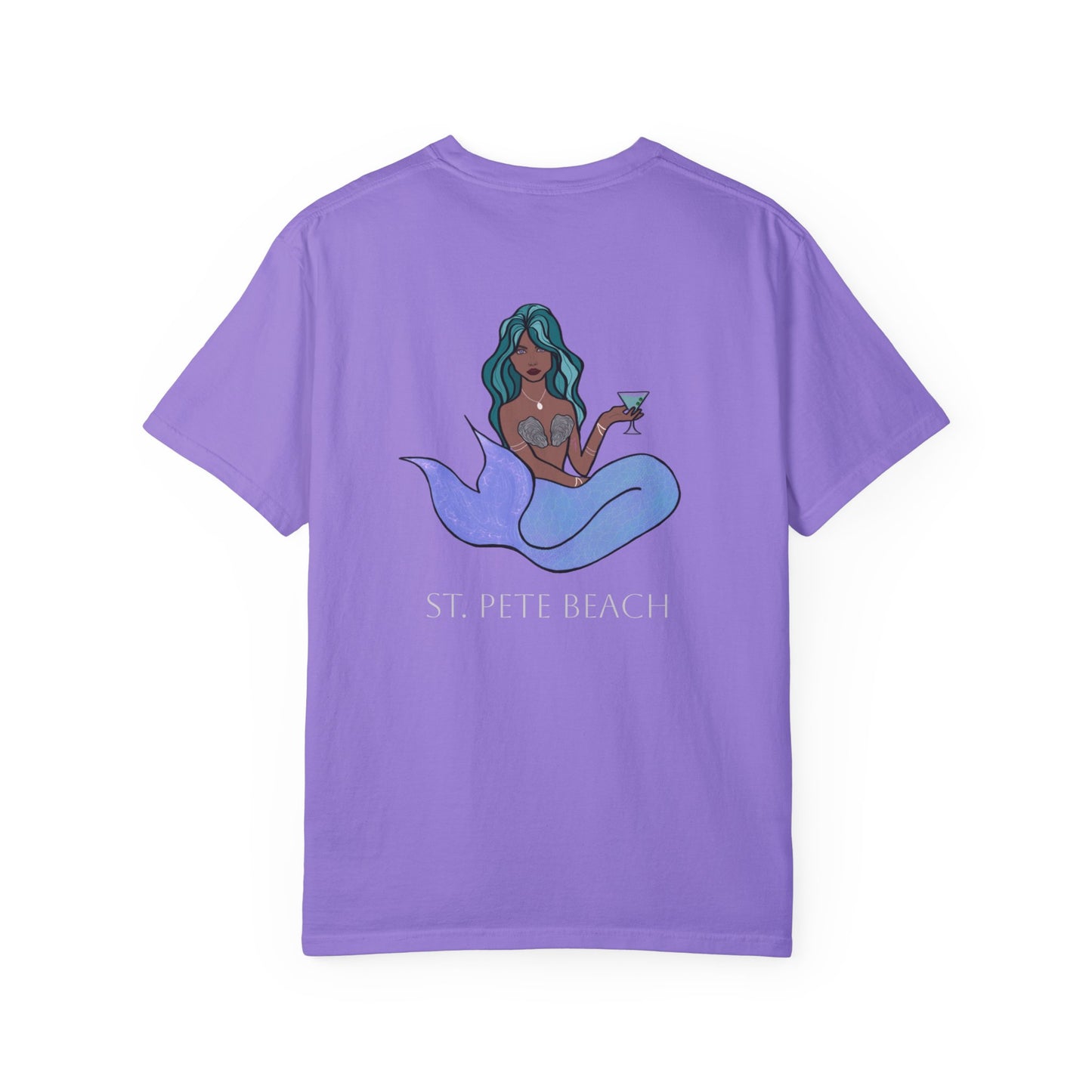 St. Pete Beach Mermaid Unisex Garment-Dyed T-Shirt