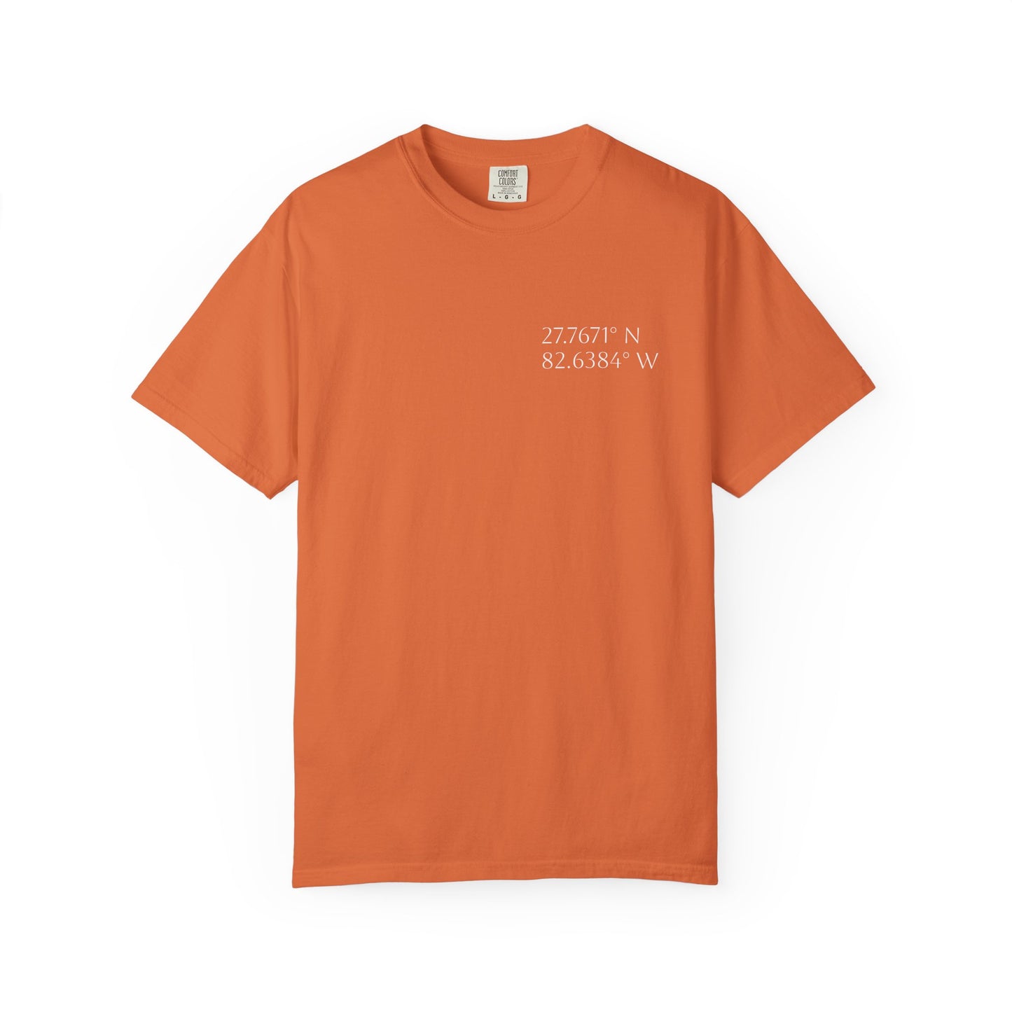 Pelican Tee w/ St. Petersburg, FL Coordinates