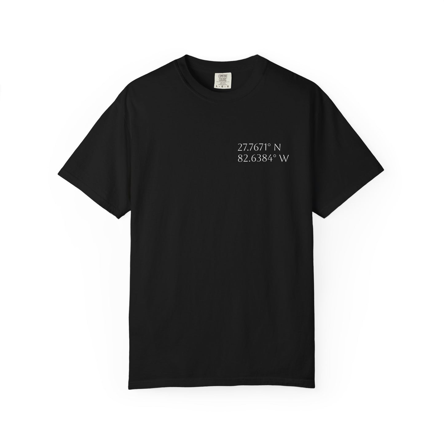 Pelican Tee w/ St. Petersburg, FL Coordinates