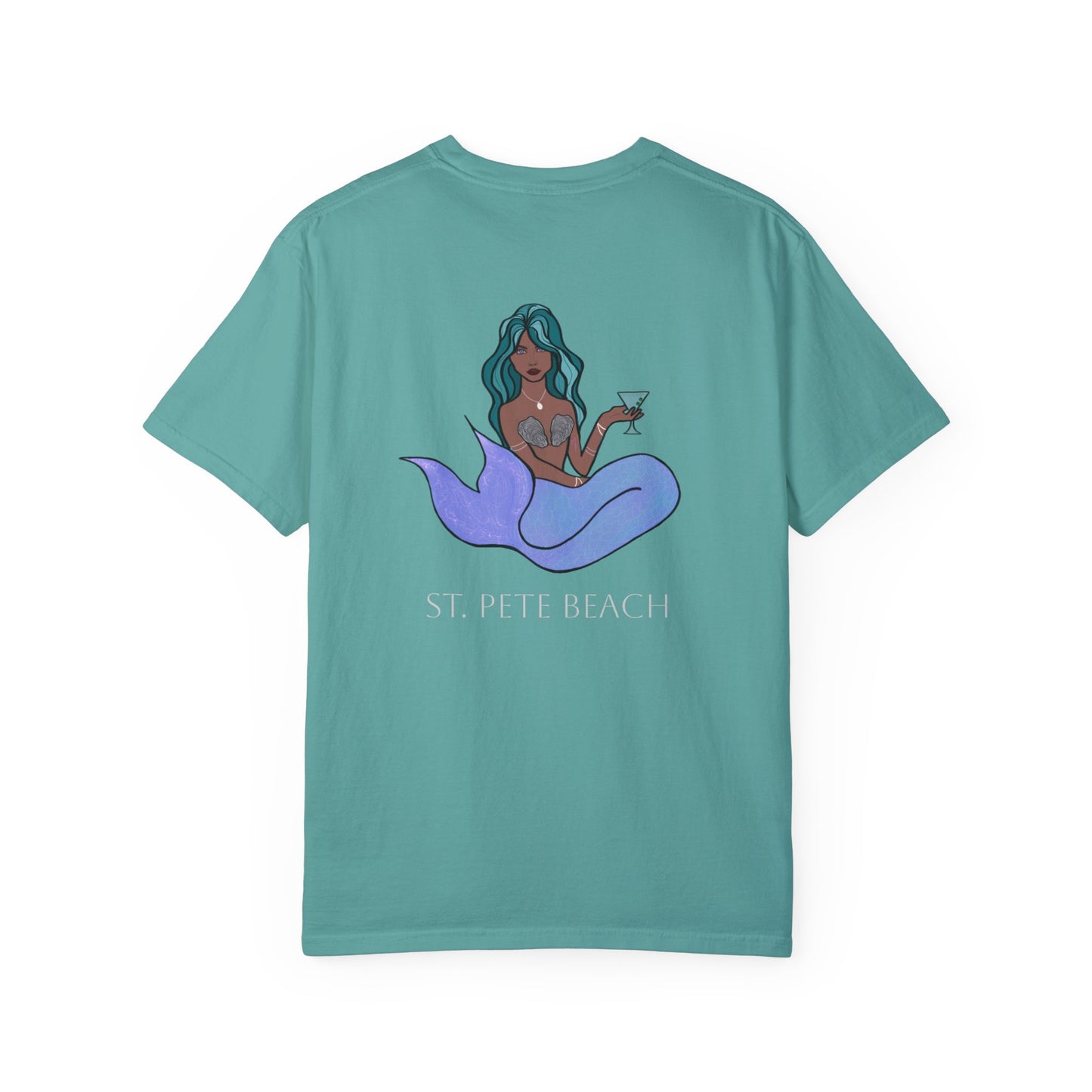 St. Pete Beach Mermaid Unisex Garment-Dyed T-Shirt