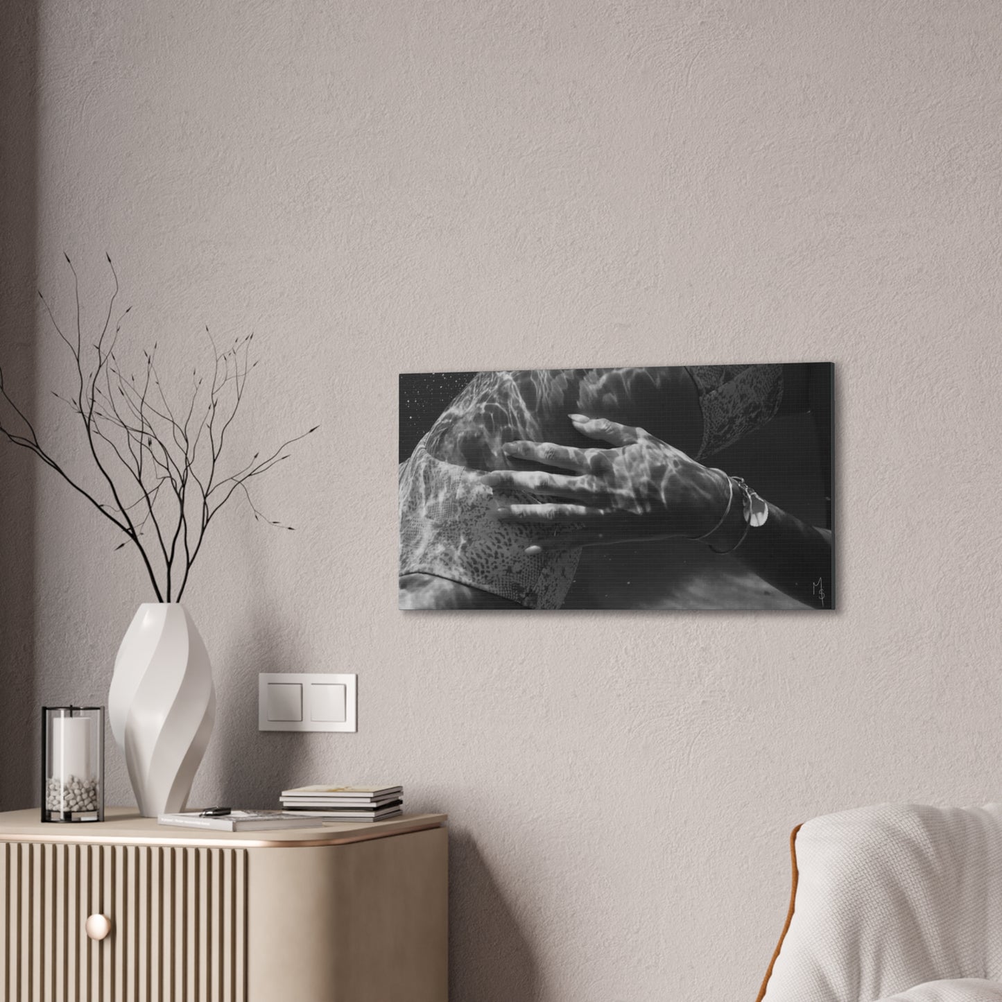 Sun Lover (Underwater Photograph) on Canvas Stretched