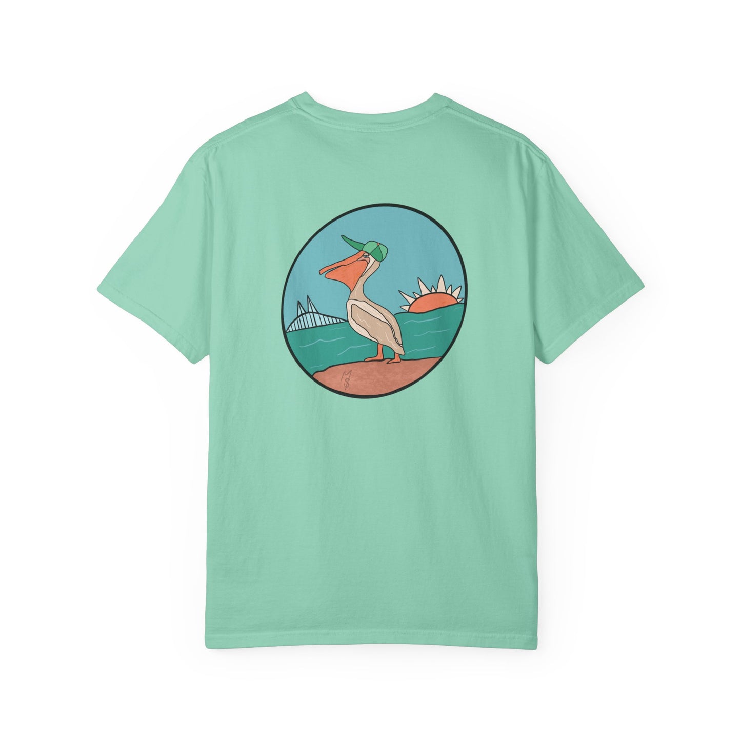 Pelican Tee w/ St. Petersburg, FL Coordinates