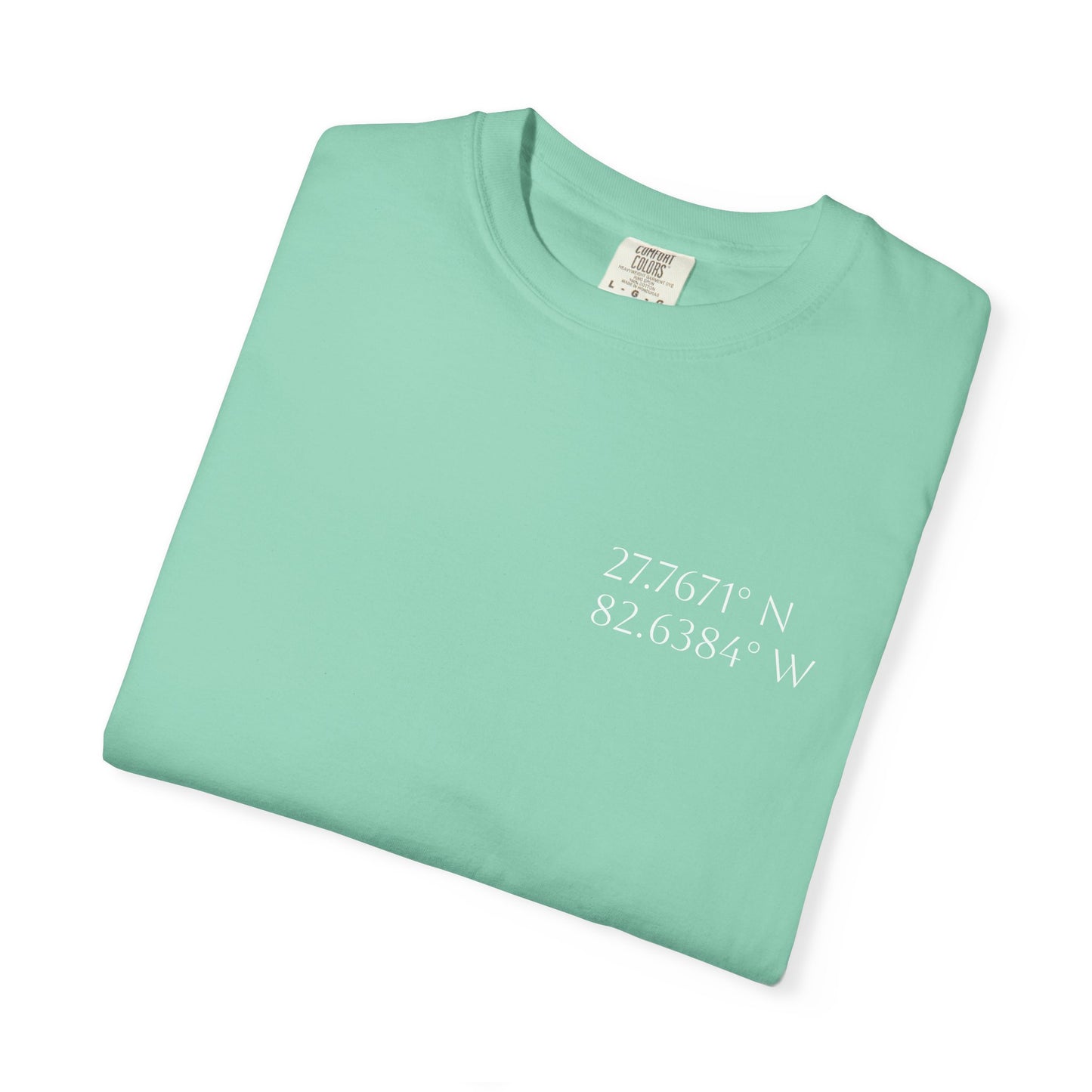 Pelican Tee w/ St. Petersburg, FL Coordinates