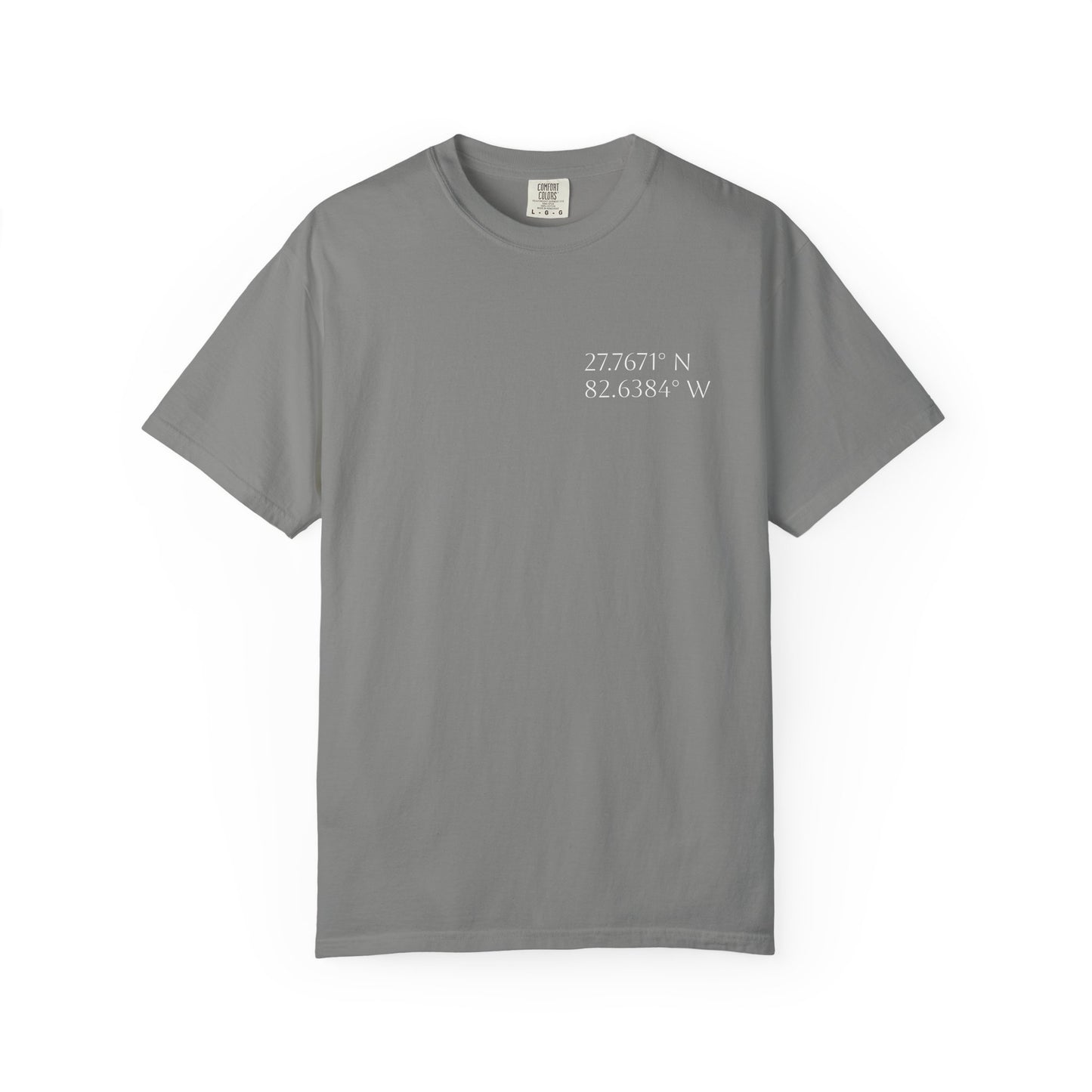 Pelican Tee w/ St. Petersburg, FL Coordinates