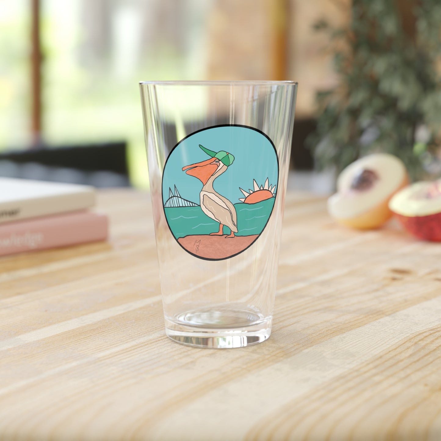 Skyway Pelican Pint Glass- 16 oz