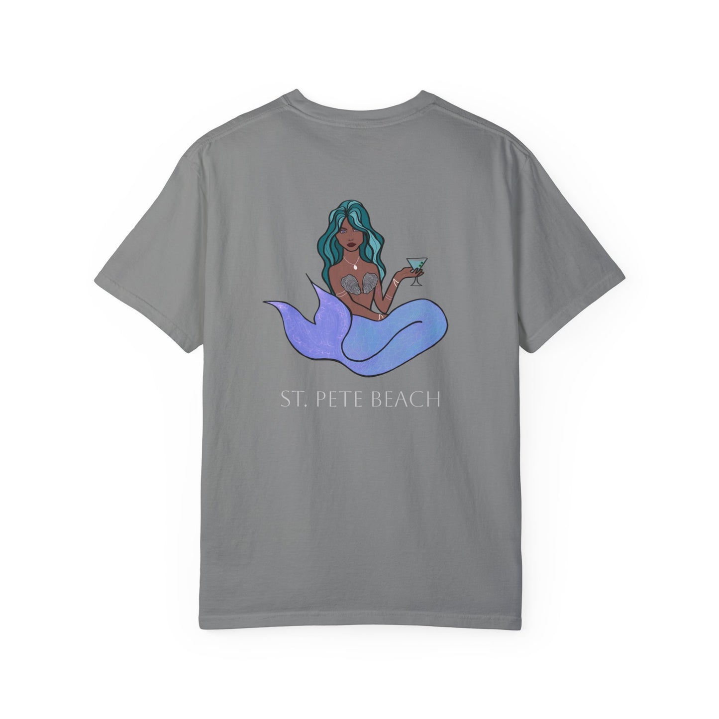 St. Pete Beach Mermaid Unisex Garment-Dyed T-Shirt