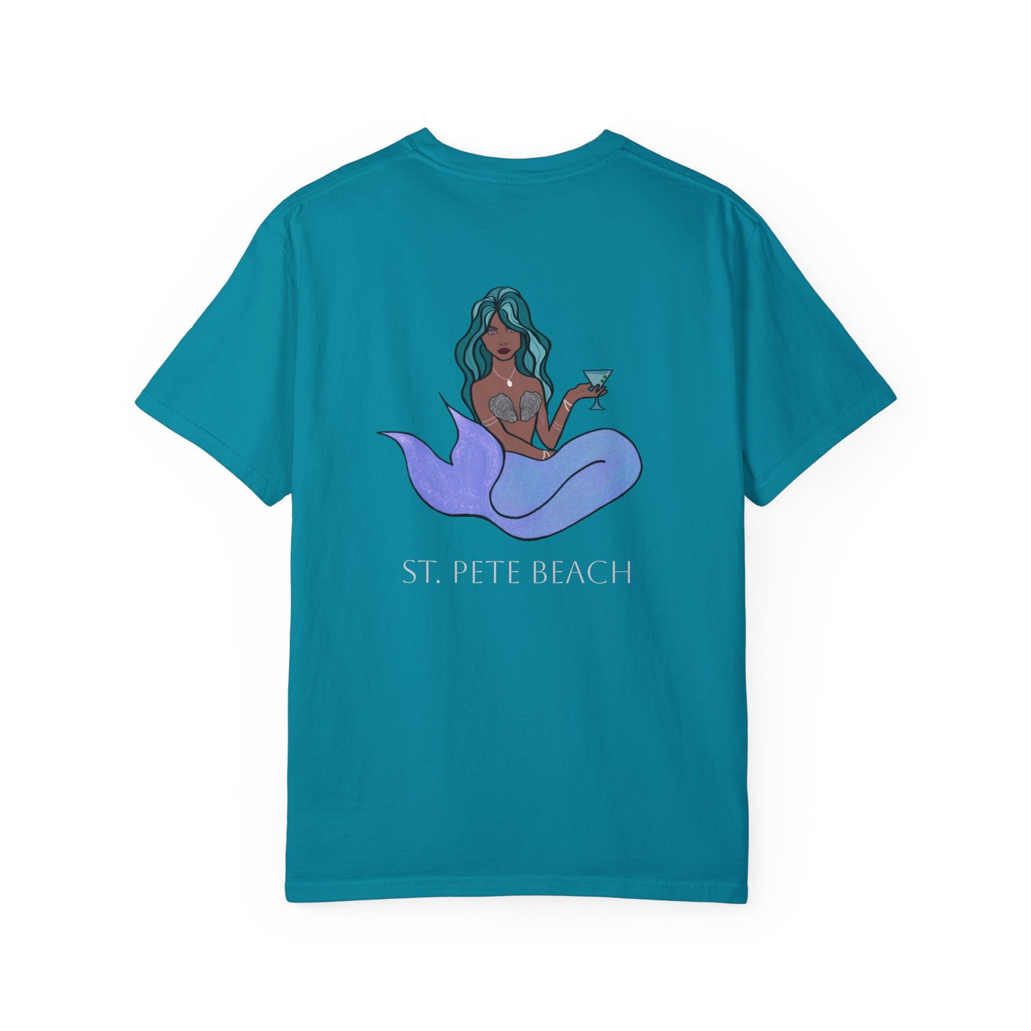 St. Pete Beach Mermaid Unisex Garment-Dyed T-Shirt