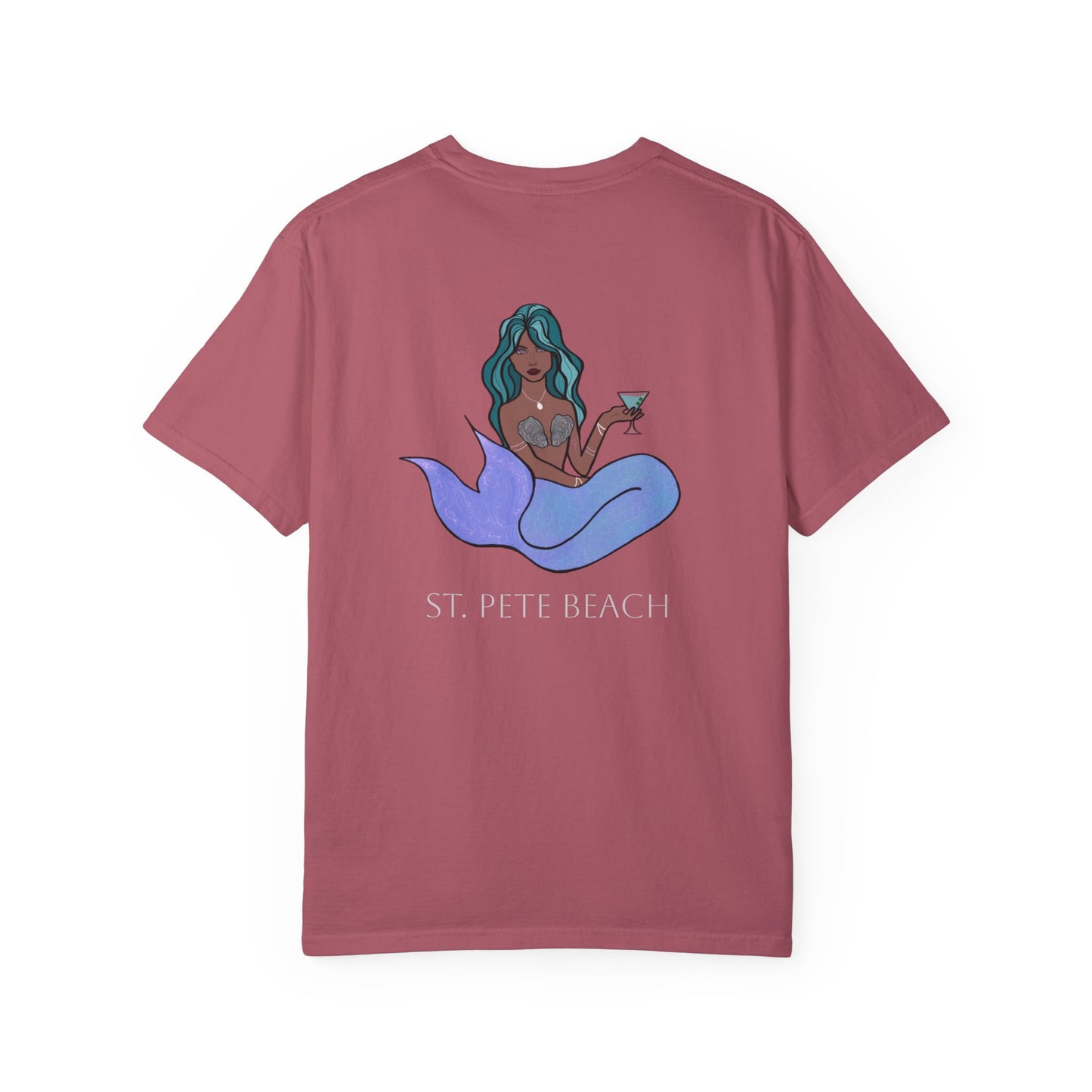 St. Pete Beach Mermaid Unisex Garment-Dyed T-Shirt