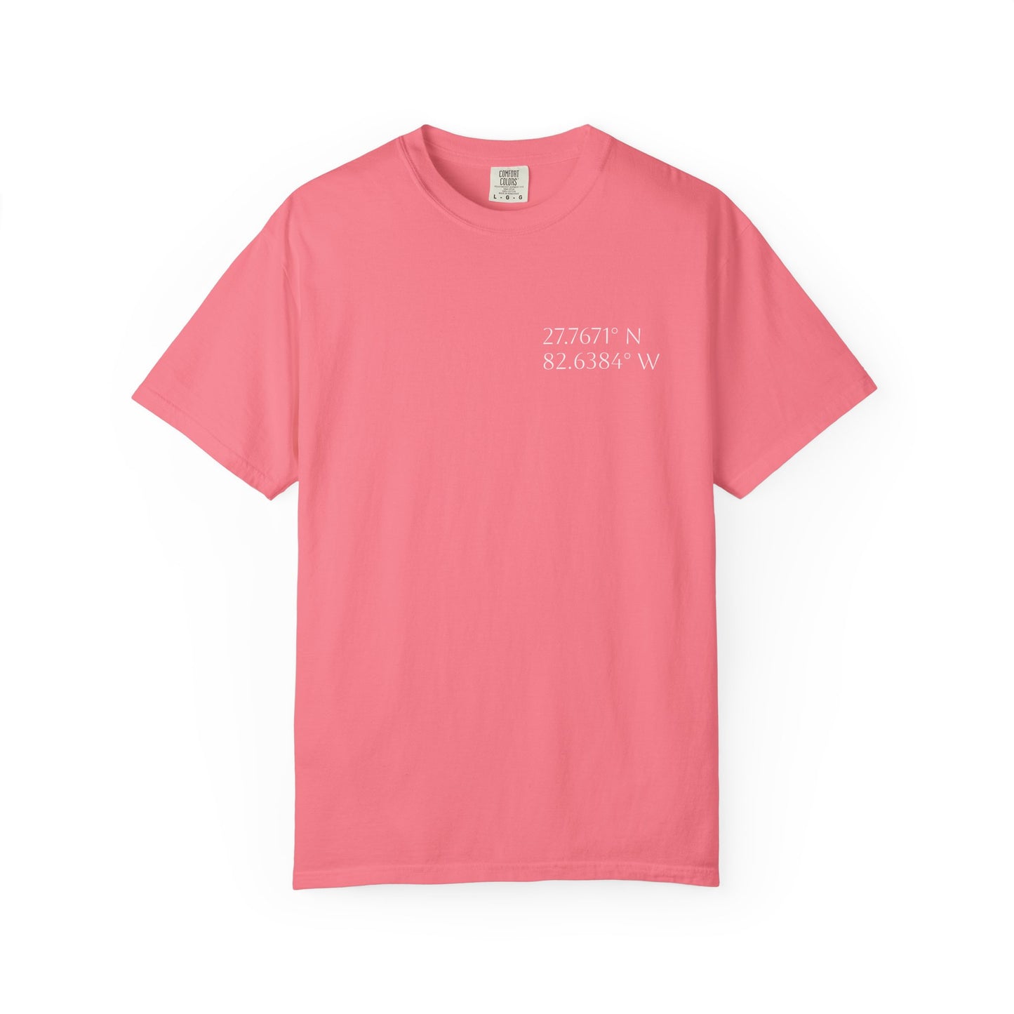 Pelican Tee w/ St. Petersburg, FL Coordinates