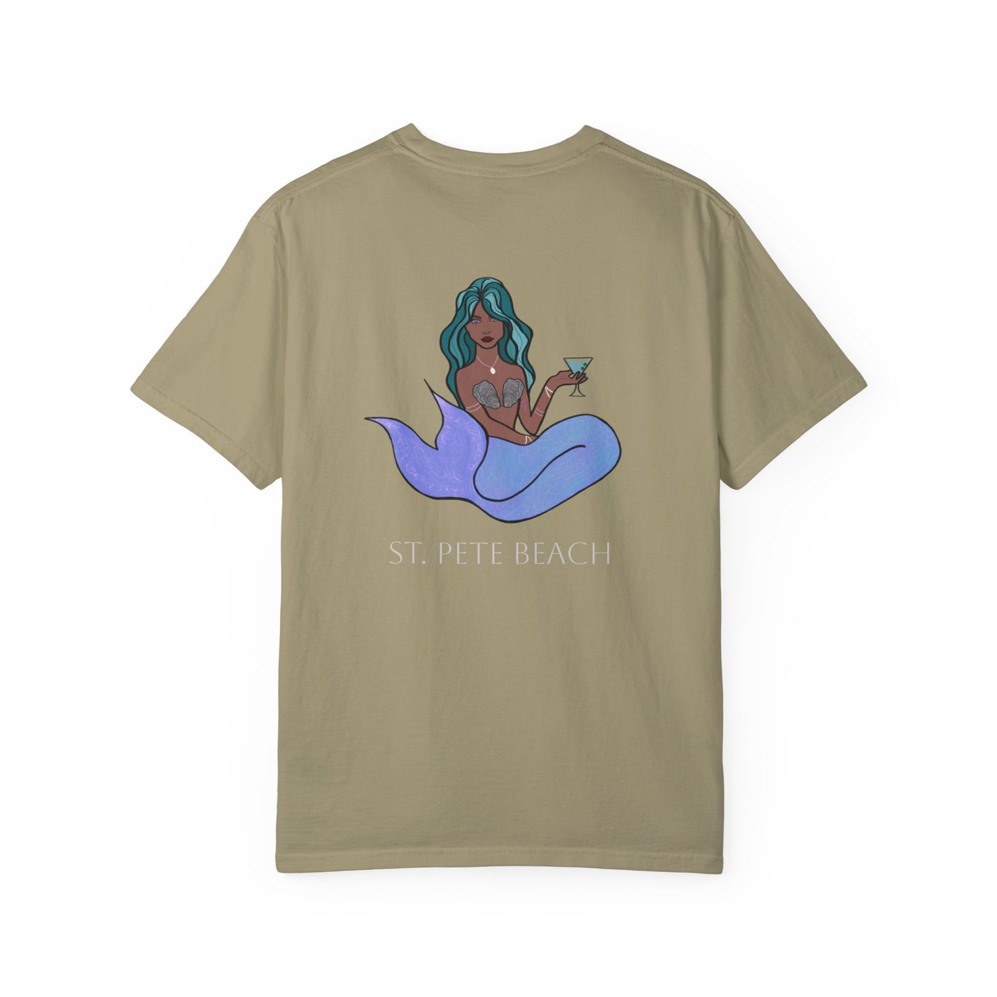 St. Pete Beach Mermaid Unisex Garment-Dyed T-Shirt
