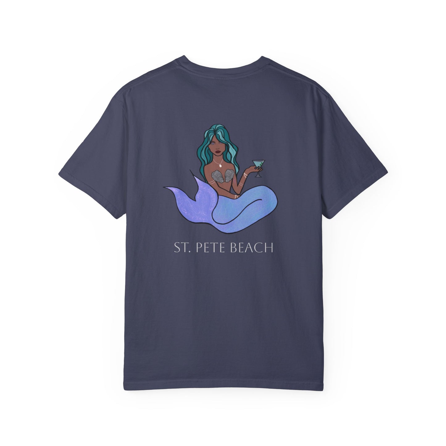 St. Pete Beach Mermaid Unisex Garment-Dyed T-Shirt