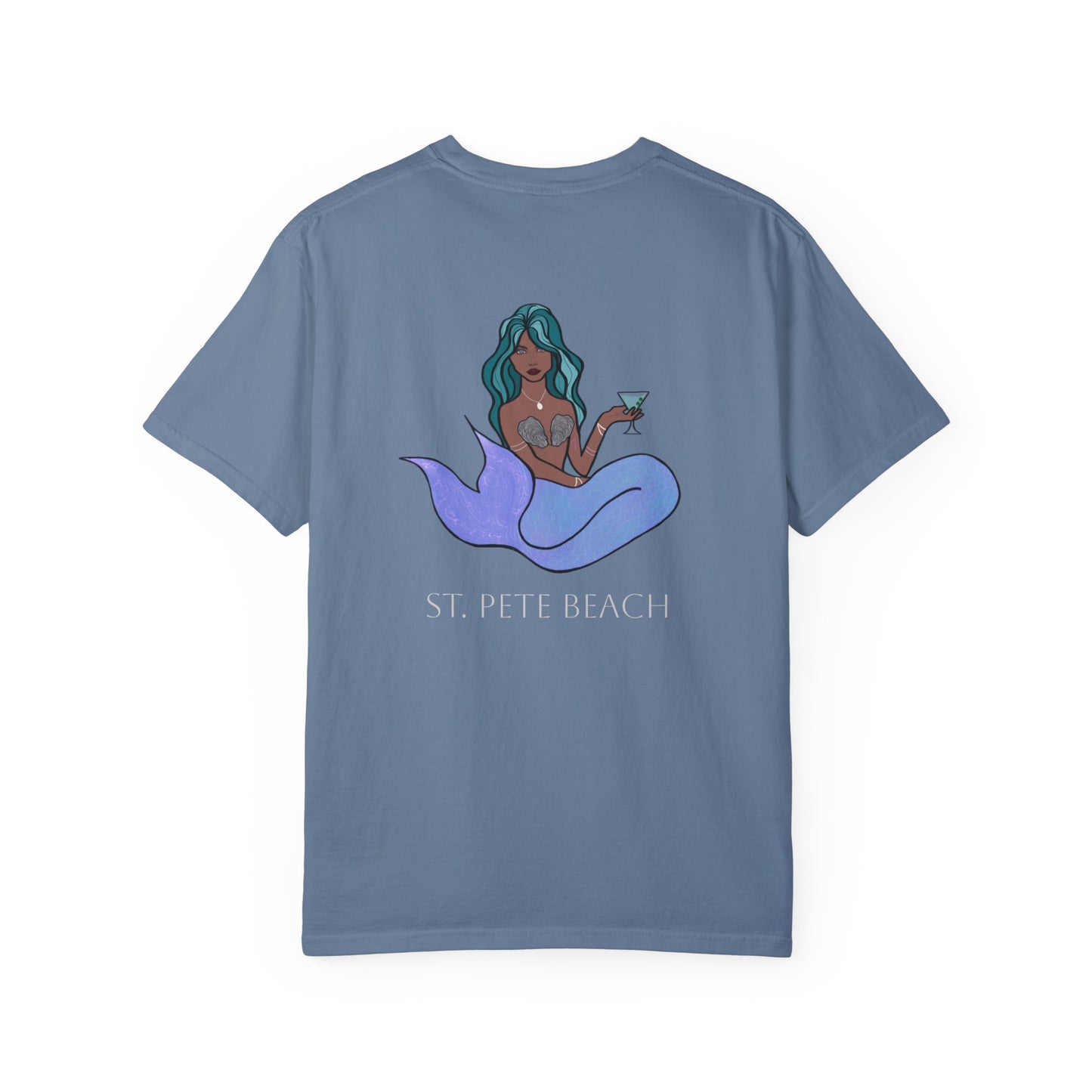 St. Pete Beach Mermaid Unisex Garment-Dyed T-Shirt