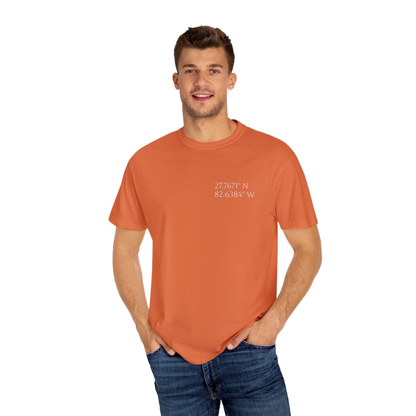 Pelican Tee w/ St. Petersburg, FL Coordinates