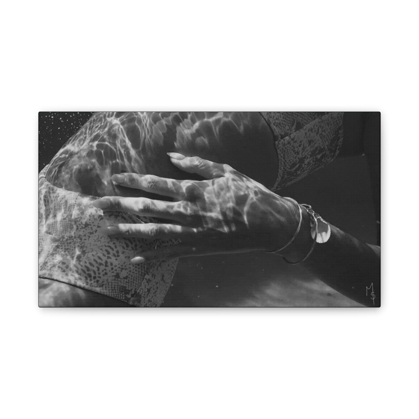 Sun Lover (Underwater Photograph) on Canvas Stretched