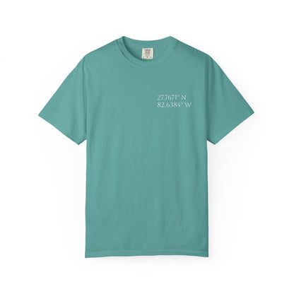 Pelican Tee w/ St. Petersburg, FL Coordinates
