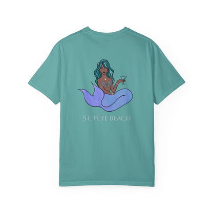 St. Pete Beach Mermaid Unisex Garment-Dyed T-Shirt