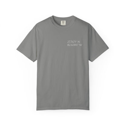 Pelican Tee w/ St. Petersburg, FL Coordinates