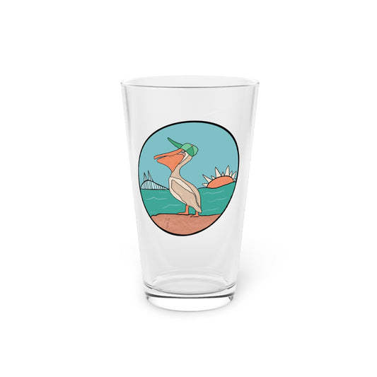 Skyway Pelican Pint Glass- 16 oz