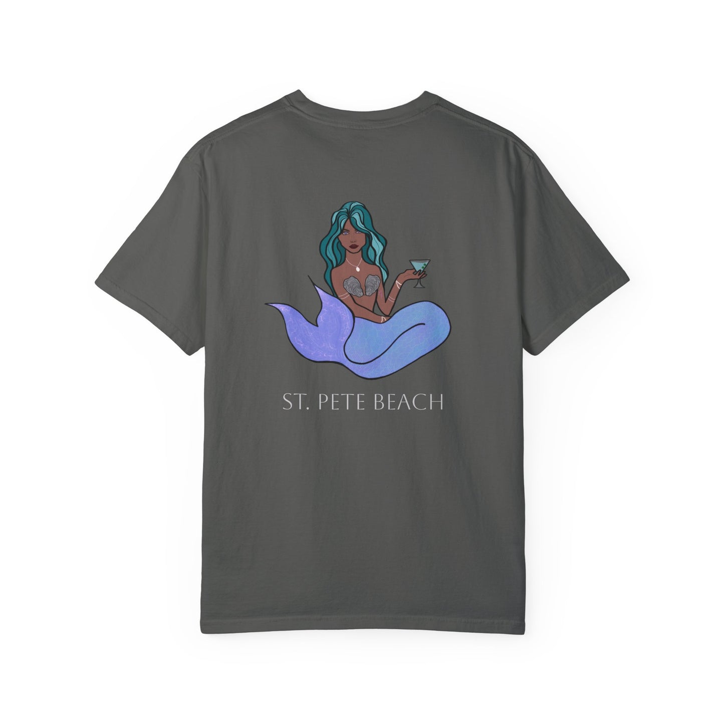St. Pete Beach Mermaid Unisex Garment-Dyed T-Shirt