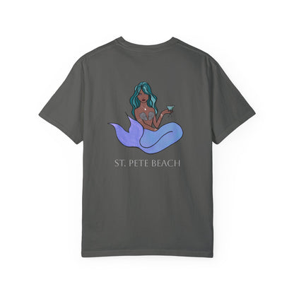St. Pete Beach Mermaid Unisex Garment-Dyed T-Shirt