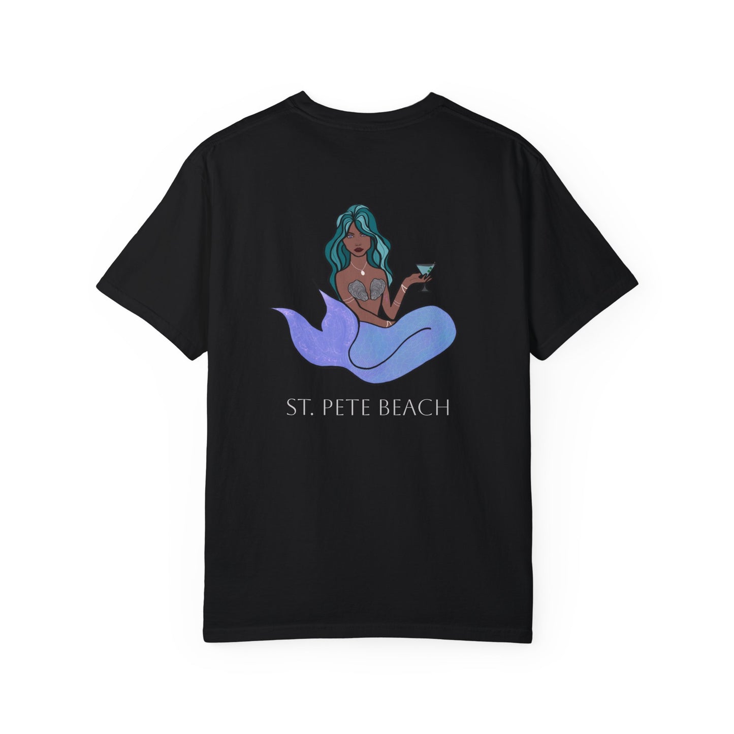 St. Pete Beach Mermaid Unisex Garment-Dyed T-Shirt