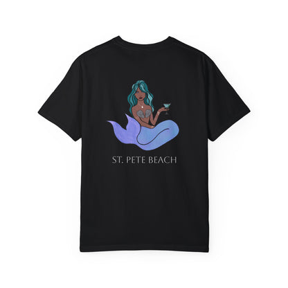 St. Pete Beach Mermaid Unisex Garment-Dyed T-Shirt