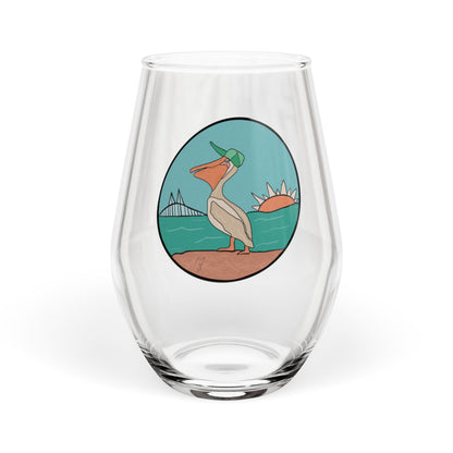 Skyway Pelican Stemless Wine Glass, 11.75oz