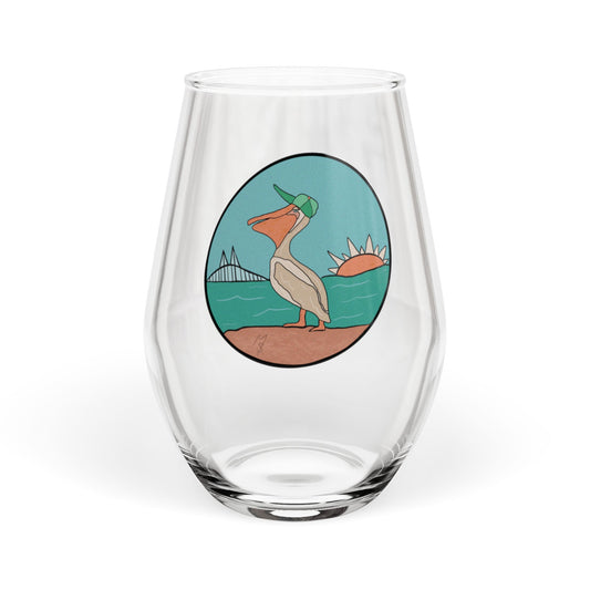 Skyway Pelican Stemless Wine Glass, 11.75oz