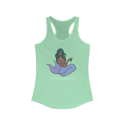 Mermaid Graphic Racerback Tank Top - St. Pete Beach