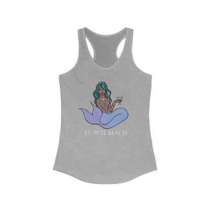 Mermaid Graphic Racerback Tank Top - St. Pete Beach
