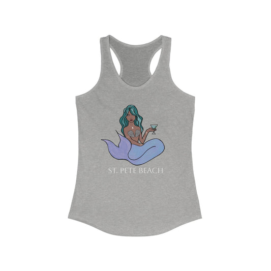 Mermaid Graphic Racerback Tank Top - St. Pete Beach