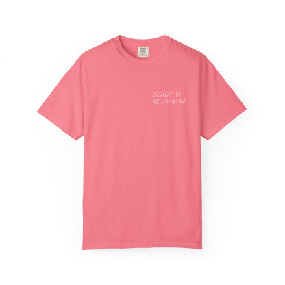 Pelican Tee w/ St. Petersburg, FL Coordinates