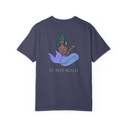 St. Pete Beach Mermaid Unisex Garment-Dyed T-Shirt