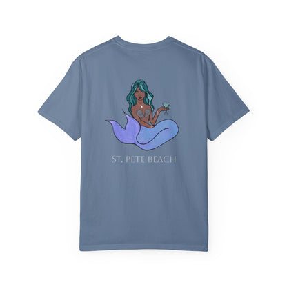St. Pete Beach Mermaid Unisex Garment-Dyed T-Shirt